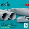 RESKIT RSU48-0423 B-1B Lancer nacelles with air intakes & early exhaust nozzles (сlosed engine bays) for Revell kit (3D Printed) (1/48)